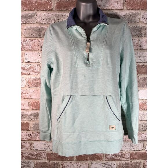 LL Bean Zip Up Sweater Men's Sz Small 100% Cotton - Picture 2 of 10